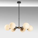 Casa si Gradina - Corpuri si surse de iluminat - Lustre si pendule - Candelabru, Opviq, metal, negru antic crem, 73x73x35-72 cm - Infinity.ro