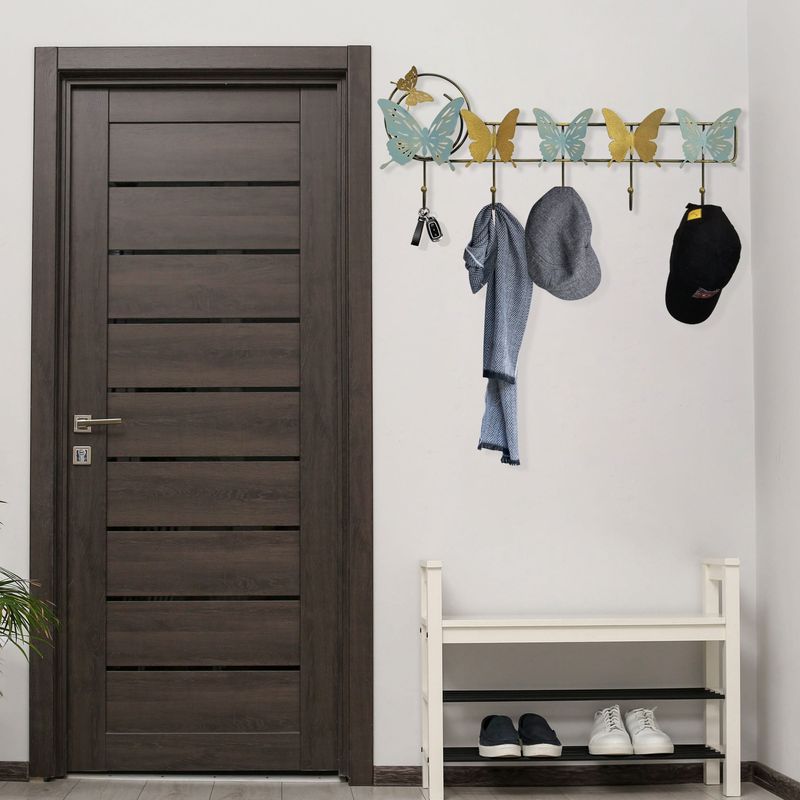 Casa si Gradina - Mobilier - Organizare si depozitare - Cuiere - Cuiere de perete, Wallxpert, metal, multicolor, 61x23 cm - Infinity.ro