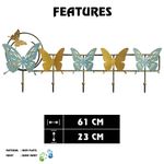 Casa si Gradina - Mobilier - Organizare si depozitare - Cuiere - Cuiere de perete, Wallxpert, metal, multicolor, 61x23 cm - Infinity.ro