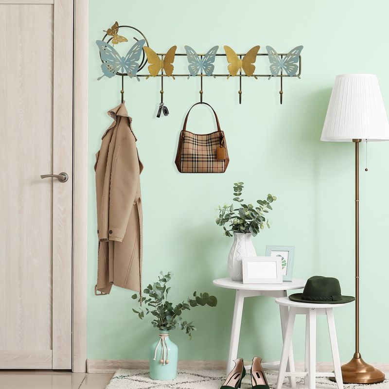 Casa si Gradina - Mobilier - Organizare si depozitare - Cuiere - Cuiere de perete, Wallxpert, metal, multicolor, 61x23 cm - Infinity.ro