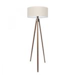 Casa si Gradina - Corpuri si surse de iluminat - Veioze si lampi - Lampadare - Lampadar, Opviq, material textil, crem, 200 cm - Infinity.ro