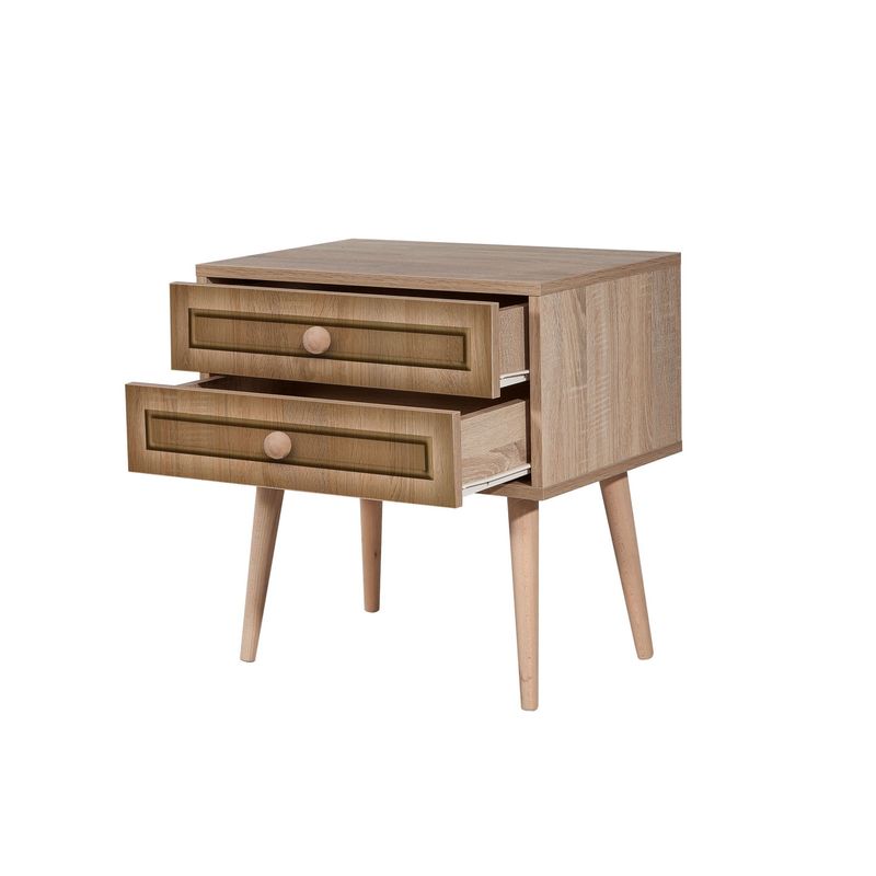 Casa si Gradina - Mobilier - Comode si corpuri - Noptiere - Noptiera, Hanah Home, pal melaminat, stejar sonoma, 60x40x61 cm, 863SPH3503 - Infinity.ro