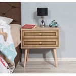 Casa si Gradina - Mobilier - Comode si corpuri - Noptiere - Noptiera, Hanah Home, pal melaminat, stejar sonoma, 60x40x61 cm, 863SPH3503 - Infinity.ro