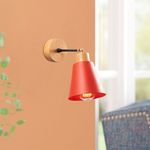 Casa si Gradina - Corpuri si surse de iluminat - Plafoniere, aplice si spoturi - Aplica de perete, Opviq, metal si lemn, rosu, 14x25 cm - Infinity.ro