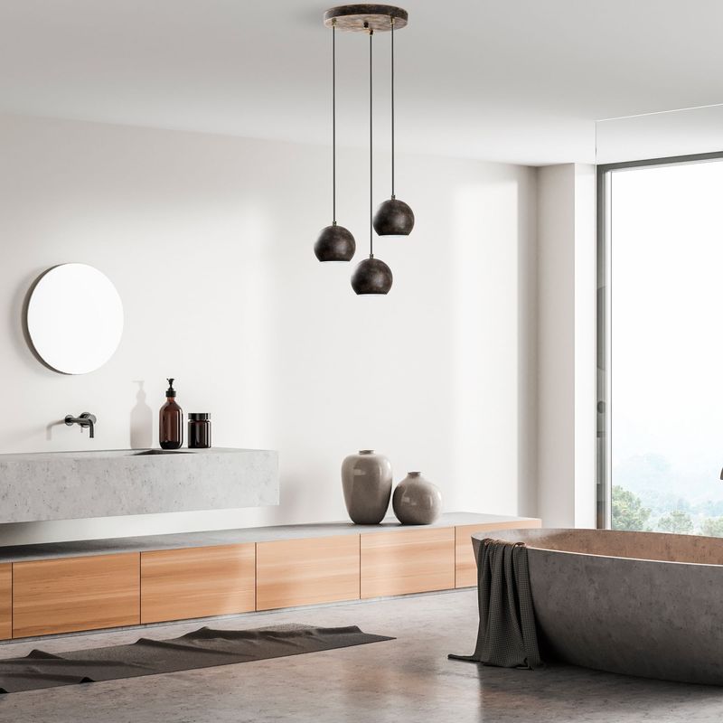 Casa si Gradina - Corpuri si surse de iluminat - Lustre si pendule - Candelabru, Opviq, metal, antichizat, diametru 45 cm, inaltime reglabila, 795LMG1235 - Infinity.ro