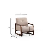 Casa si Gradina - Mobilier - Scaune si fotolii - Fotolii - Fotoliu, Atelier Del Sofa, lemn fag, bej, 80x67x77 cm - Infinity.ro