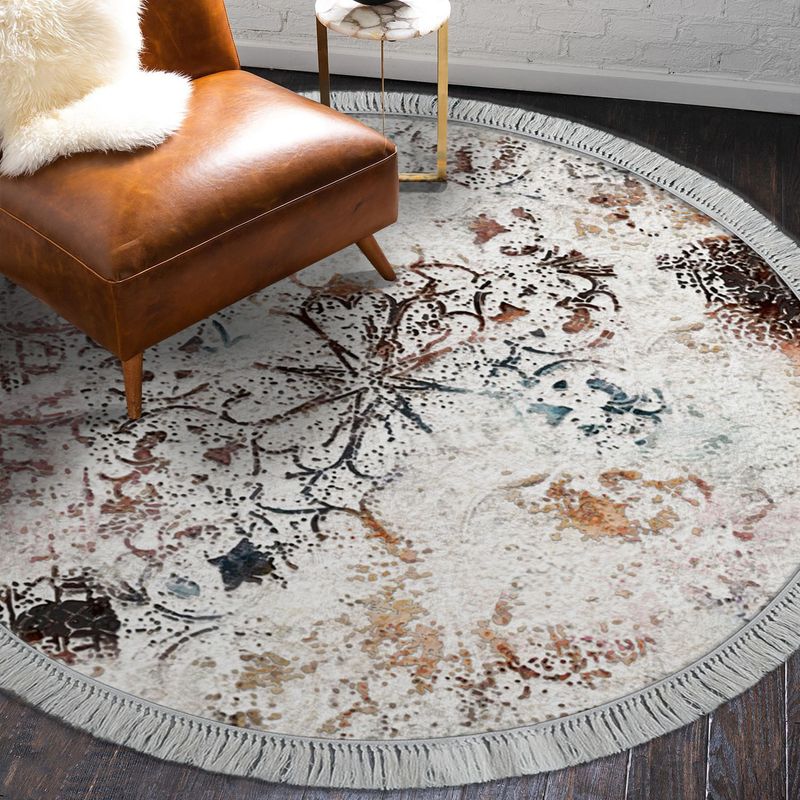 Casa si Gradina - Textile si covoare - Covoare - Covorase intrare - Covoras de intrare, Conceptum Hypnose, multicolor, 100x100 cm, 100% poliester, antiderapant, lavabil la masina - Infinity.ro