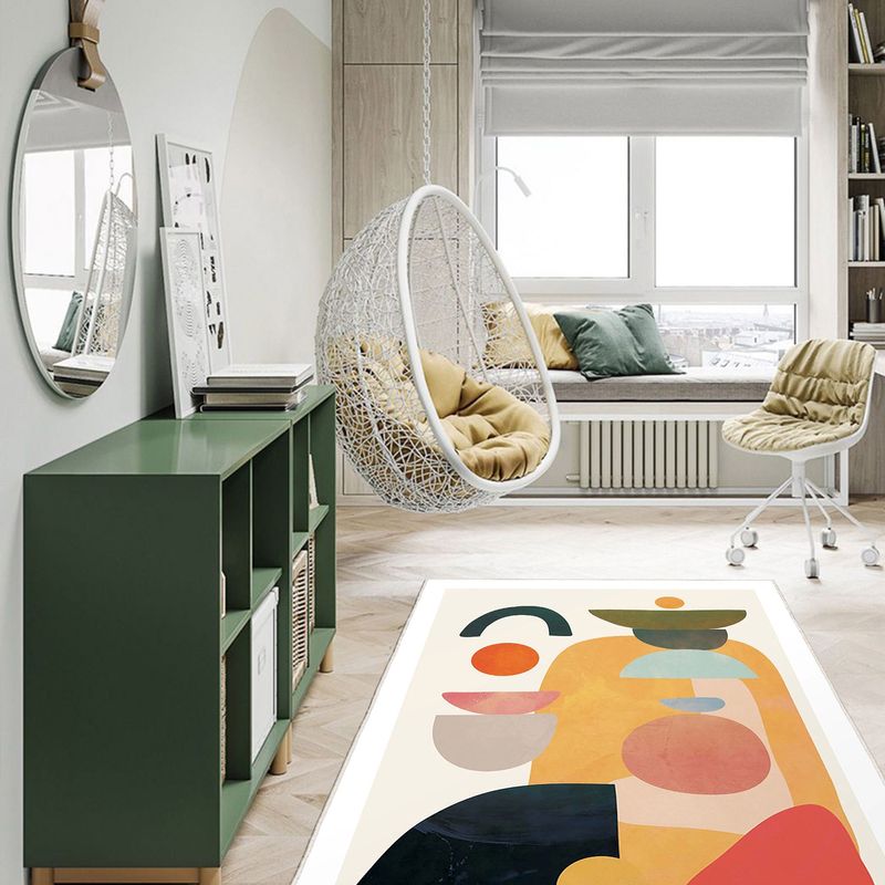 Casa si Gradina - Textile si covoare - Covoare - Covoare casa - Covor, Conceptum Hypnose, multicolor, 80x120 cm, 70% bumbac, antiderapant, 625HFT4301 - Infinity.ro