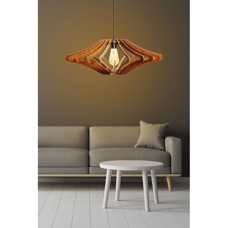 Casa si Gradina - Corpuri si surse de iluminat - Lustre si pendule - Candelabru, Opviq, mdf, nuc, 59x22x55 cm - Infinity.ro