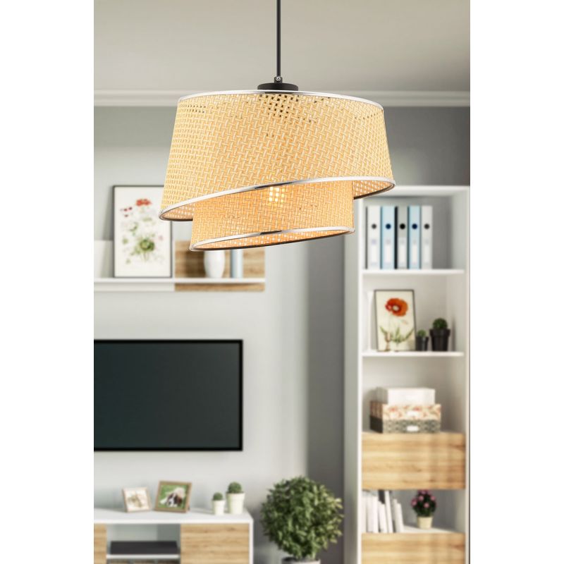 Casa si Gradina - Corpuri si surse de iluminat - Lustre si pendule - Candelabru, Opviq, metal, camel si argintiu, 32x32x65 cm - Infinity.ro