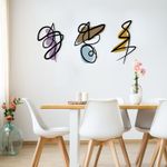 Casa si Gradina - Decoratiuni - Decoratiuni perete - Accesoriu decorativ de perete, Wallxpert, metal si lemn, multicolor, 119x53,5 cm - Infinity.ro
