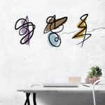 Casa si Gradina - Decoratiuni - Decoratiuni perete - Accesoriu decorativ de perete, Wallxpert, metal si lemn, multicolor, 119x53,5 cm - Infinity.ro