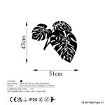 Casa si Gradina - Corpuri si surse de iluminat - Plafoniere, aplice si spoturi - Aplica, Opviq, metal, negru, 51x47x9 cm - Infinity.ro