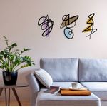 Casa si Gradina - Decoratiuni - Decoratiuni perete - Accesoriu decorativ de perete, Wallxpert, metal si lemn, multicolor, 119x53,5 cm - Infinity.ro