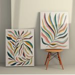 Casa si Gradina - Decoratiuni - Tablouri - Tablou decorativ, Wallxpert, panza, multicolor, 50x70 cm, set 2 bucati, 910NVT1387 - Infinity.ro