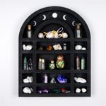 Casa si Gradina - Mobilier - Biblioteci si rafturi - Etajere - Etajera decorativa, Wallxpert, lemn, negru, 38x6x48 cm - Infinity.ro