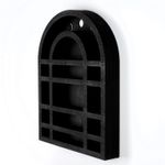 Casa si Gradina - Mobilier - Biblioteci si rafturi - Etajere - Etajera decorativa, Wallxpert, lemn, negru, 38x6x48 cm - Infinity.ro