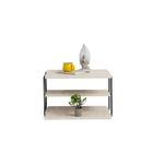 Casa si Gradina - Mobilier - Mese si birouri - Mese living - Masa laterala, Hanah Home, panou din particule melaminat, travertin negru, 50x40x33 cm - Infinity.ro
