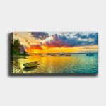 Casa si Gradina - Decoratiuni - Tablouri - Tablou decorativ, Wallxpert, panza, multicolor, 50x120 cm, rama lemn, grosime 3 cm, 451ERN1746 - Infinity.ro