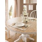 Casa si Gradina - Mobilier - Seturi de mobilier - Seturi mese si scaune - Set masa si scaune, Hanah Home, lemn masiv si mdf, alb si stejar, 5 piese - Infinity.ro