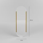 Casa si Gradina - Decoratiuni - Oglinzi - Oglinda, Hanah Home, metal, auriu, 50x150 cm - Infinity.ro