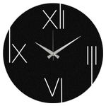 Casa si Gradina - Decoratiuni - Ceasuri - Ceas de perete decorativ, Wallxpert, metal, negru, 48x48 cm, 279ENZ1831 - Infinity.ro