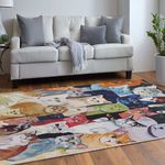 Casa si Gradina - Textile si covoare - Covoare - Covoare casa - Covor, Conceptum Hypnose, multicolor, 160x230 cm, 70% bumbac, 30% poliester, antiderapant, 625HFT3832 - Infinity.ro