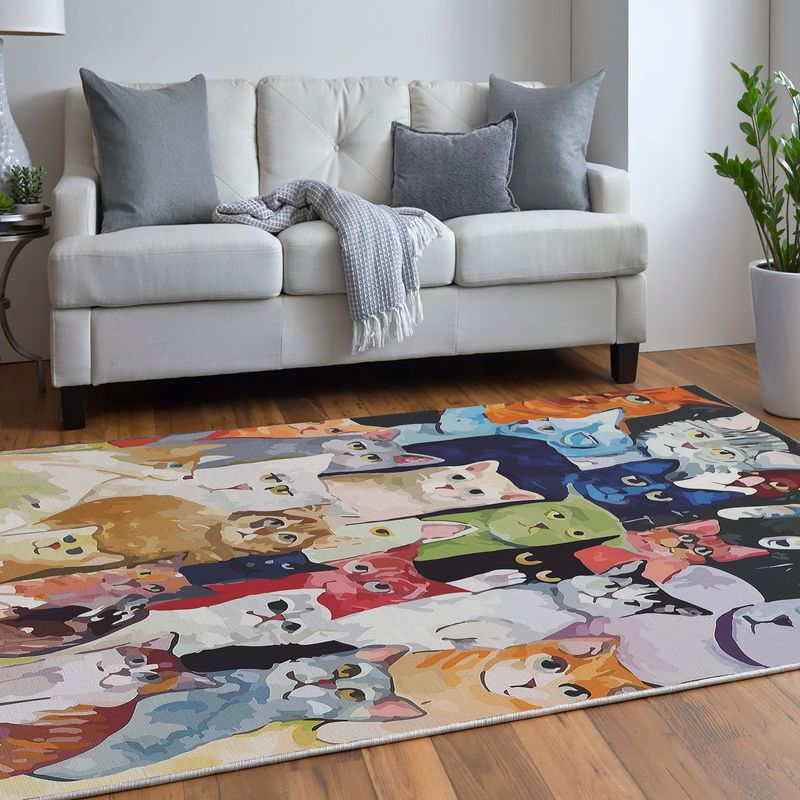 Casa si Gradina - Textile si covoare - Covoare - Covoare casa - Covor, Conceptum Hypnose, multicolor, 160x230 cm, 70% bumbac, 30% poliester, antiderapant, 625HFT3832 - Infinity.ro