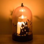 Casa si Gradina - Decoratiuni - Decoratiuni de sezon - Cupola decorativa halloween, led, portocaliu, 8 x 14cm, fara baterii - Infinity.ro