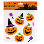 Carti si Birotica - Papetarie - Hartie si topuri - Autocolant - Autocolante Gel Geam, Model Dovleci, Multicolor, Set 12 Bucati - Infinity.ro