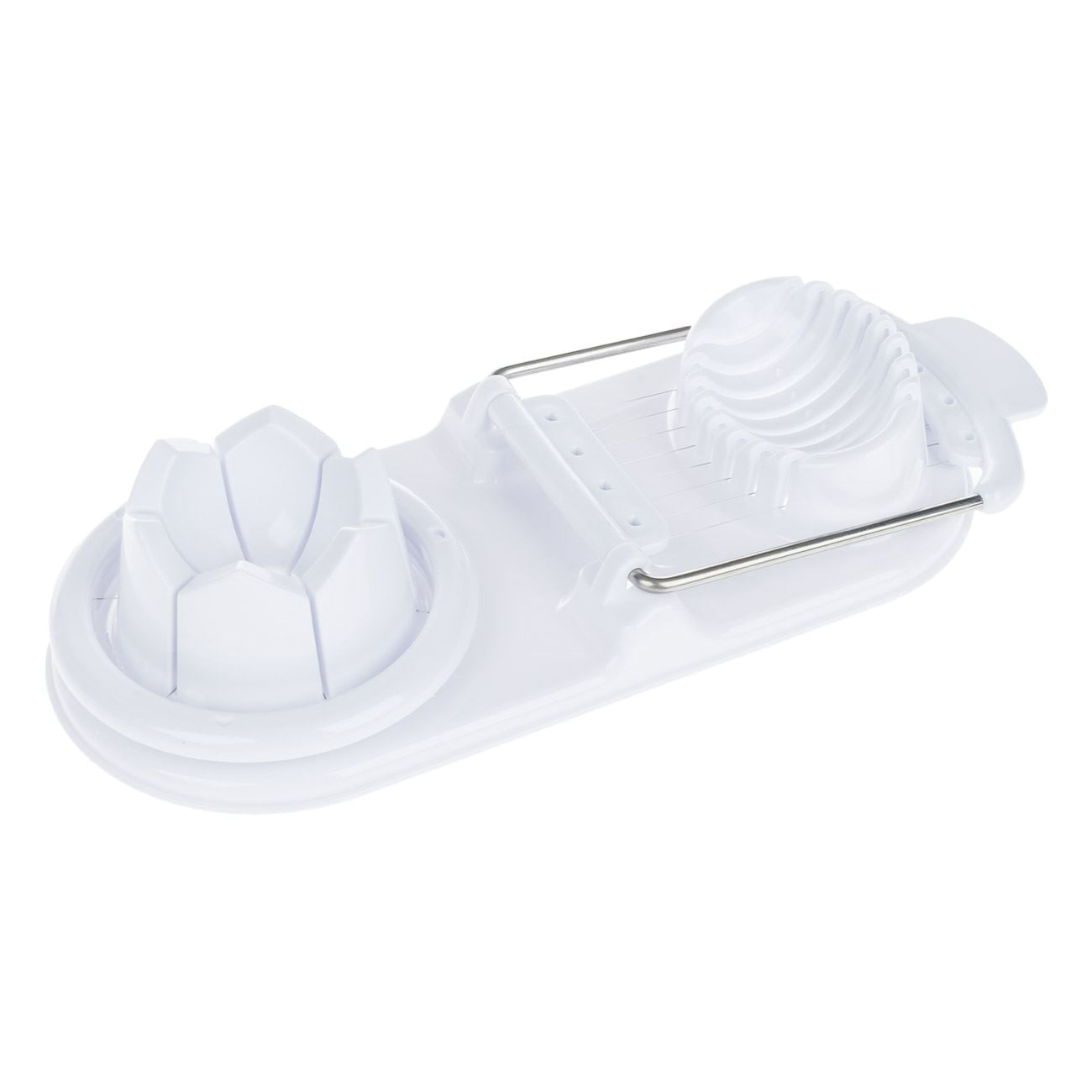 Feliator oua 2in1, lame otel inoxidabil, dimensiuni 23 x 5 x 9.5 cm, alb