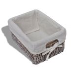 Casa si Gradina - Mobilier - Dulapuri si sifoniere - Dulapuri - Dulap de depozitare din lemn, 3 cosuri impletite, maro - Infinity.ro
