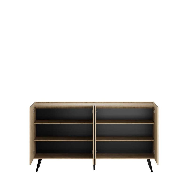 Casa si Gradina - Mobilier - Comode si corpuri - Console - Consola, Hanah Home, panou de particule melaminat, stejar, 180x43x100 cm - Infinity.ro