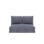 Casa si Gradina - Mobilier - Canapele si coltare - Canapele - Canapea extensibila, Hanah Home, metal si poliester, gri, 185x120 cm - Infinity.ro