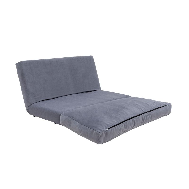 Casa si Gradina - Mobilier - Canapele si coltare - Canapele - Canapea extensibila, Hanah Home, metal si poliester, gri, 185x120 cm - Infinity.ro
