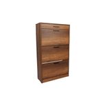 Casa si Gradina - Mobilier - Dulapuri si sifoniere - Dulapuri pantofi - Dulap pantofi, Hanah Home, pal melaminat, nuc oslo, 75x29x128 cm - Infinity.ro