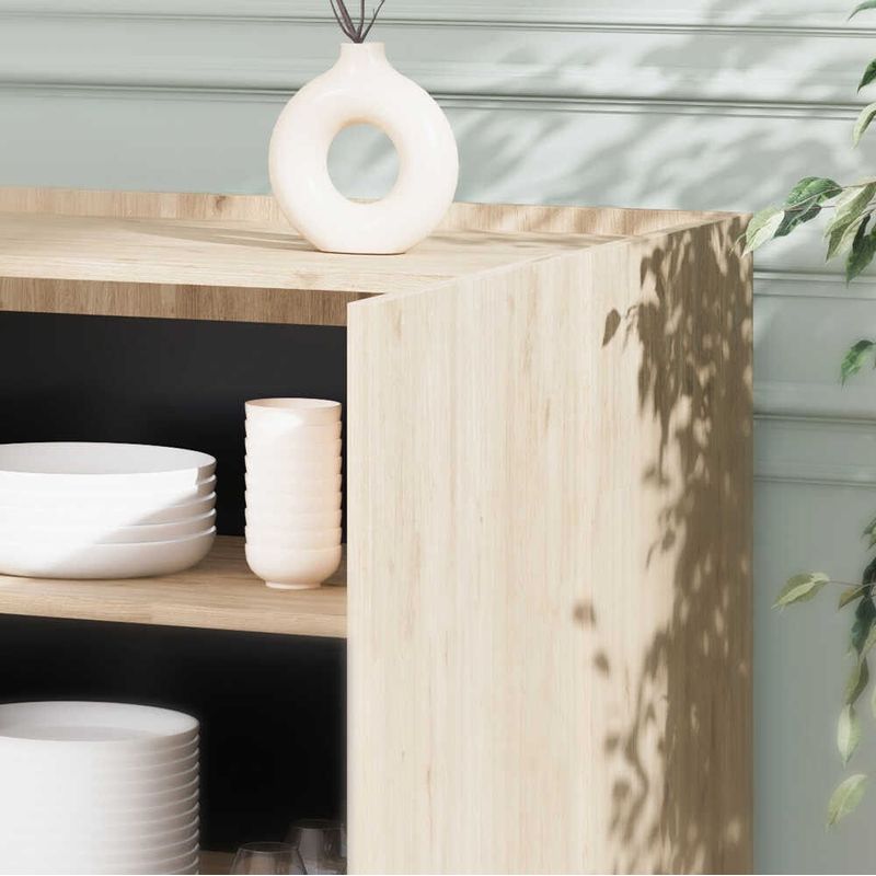 Casa si Gradina - Mobilier - Comode si corpuri - Console - Consola, Hanah Home, panou de particule melaminat, stejar, 180x43x100 cm - Infinity.ro