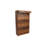 Casa si Gradina - Mobilier - Dulapuri si sifoniere - Dulapuri pantofi - Dulap pantofi, Hanah Home, pal melaminat, nuc oslo, 75x29x128 cm - Infinity.ro