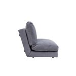 Casa si Gradina - Mobilier - Canapele si coltare - Canapele - Canapea extensibila, Hanah Home, metal si poliester, gri, 185x120 cm - Infinity.ro