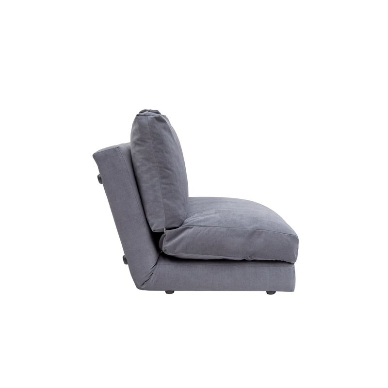 Casa si Gradina - Mobilier - Canapele si coltare - Canapele - Canapea extensibila, Hanah Home, metal si poliester, gri, 185x120 cm - Infinity.ro