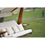 Casa si Gradina - Gradina si terasa - Balansoare si hamace - Balansoare - Balansoar de gradina, Hanah Home, lemn iroko, natural bej, 260x200x195 cm - Infinity.ro