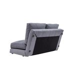 Casa si Gradina - Mobilier - Canapele si coltare - Canapele - Canapea extensibila, Hanah Home, metal si poliester, gri, 185x120 cm - Infinity.ro