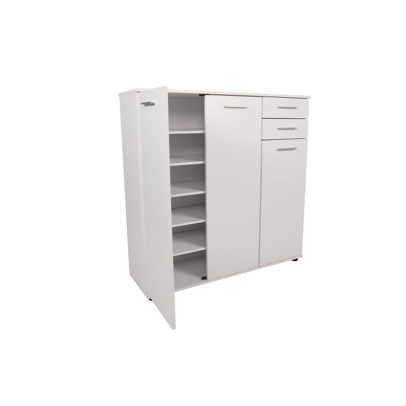 Casa si Gradina - Mobilier - Dulapuri si sifoniere - Dulapuri pantofi - Dulap pantofi, Hanah Home, pal melaminat, alb, 108x35x108 cm - Infinity.ro
