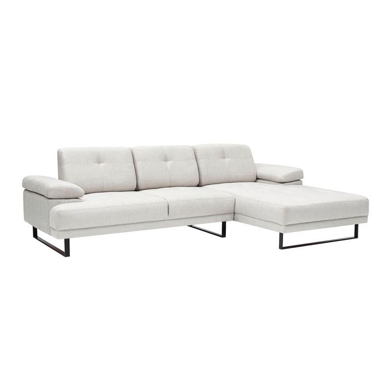 Casa si Gradina - Mobilier - Canapele si coltare - Coltare - Coltar, Hanah Home, lemn fag si pal, bej, 274x174 cm - Infinity.ro