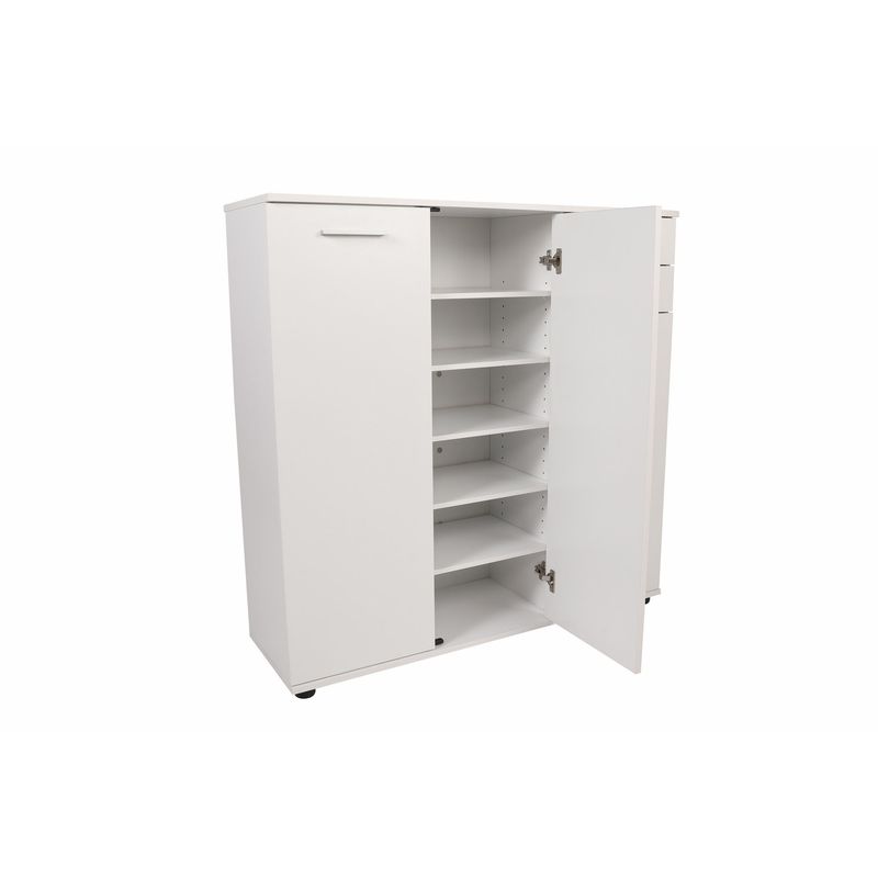 Casa si Gradina - Mobilier - Dulapuri si sifoniere - Dulapuri pantofi - Dulap pantofi, Hanah Home, pal melaminat, alb, 108x35x108 cm - Infinity.ro