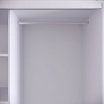 Casa si Gradina - Mobilier - Dulapuri si sifoniere - Sifoniere - Sifonier, Hanah Home, pal melaminat, alb negru auriu, 150x57x200 cm - Infinity.ro