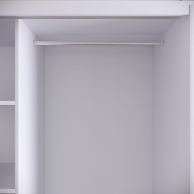 Casa si Gradina - Mobilier - Dulapuri si sifoniere - Sifoniere - Sifonier, Hanah Home, pal melaminat, alb negru auriu, 150x57x200 cm - Infinity.ro