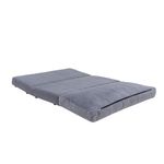 Casa si Gradina - Mobilier - Canapele si coltare - Canapele - Canapea extensibila, Hanah Home, metal si poliester, gri, 185x120 cm - Infinity.ro