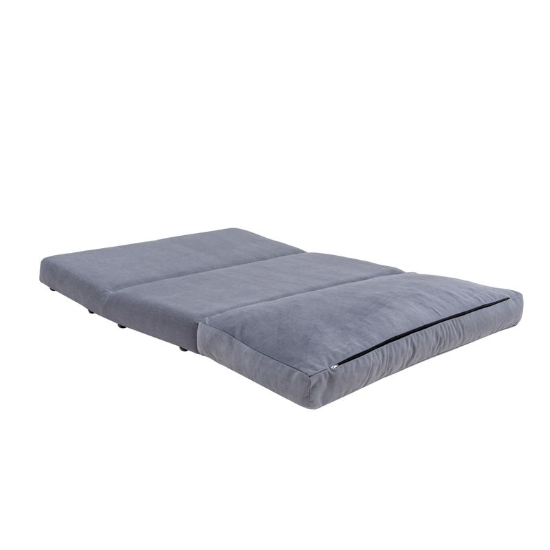 Casa si Gradina - Mobilier - Canapele si coltare - Canapele - Canapea extensibila, Hanah Home, metal si poliester, gri, 185x120 cm - Infinity.ro