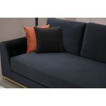 Casa si Gradina - Mobilier - Canapele si coltare - Canapele - Canapea 4 locuri, Hanah Home, lemn fag si pal, negru auriu, 320x102x84 cm - Infinity.ro